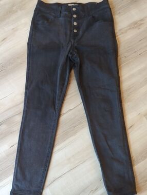 Madewell Black High-Rise Button-Fly Skinny Jeans